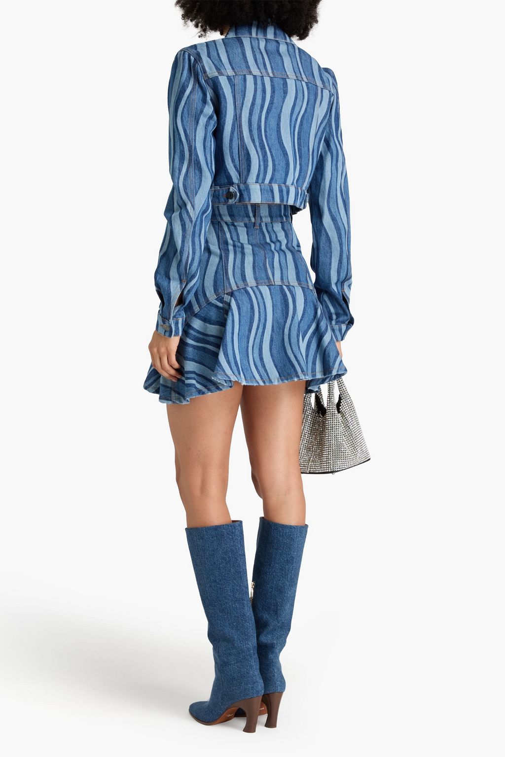 Jupe En Jean Stretch Free People – Taille 4 – Bleu – Neuf Sans étiquette
